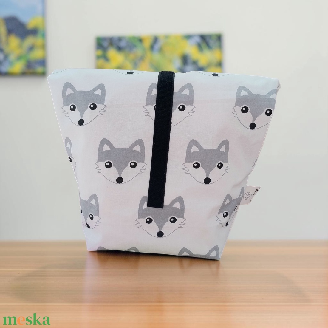 Erdei állatok Uzsonnás zsák, táska - lunch bag - táska & tok - uzsonna- & ebéd tartó - ebéd tasak, doboz - Meska.hu