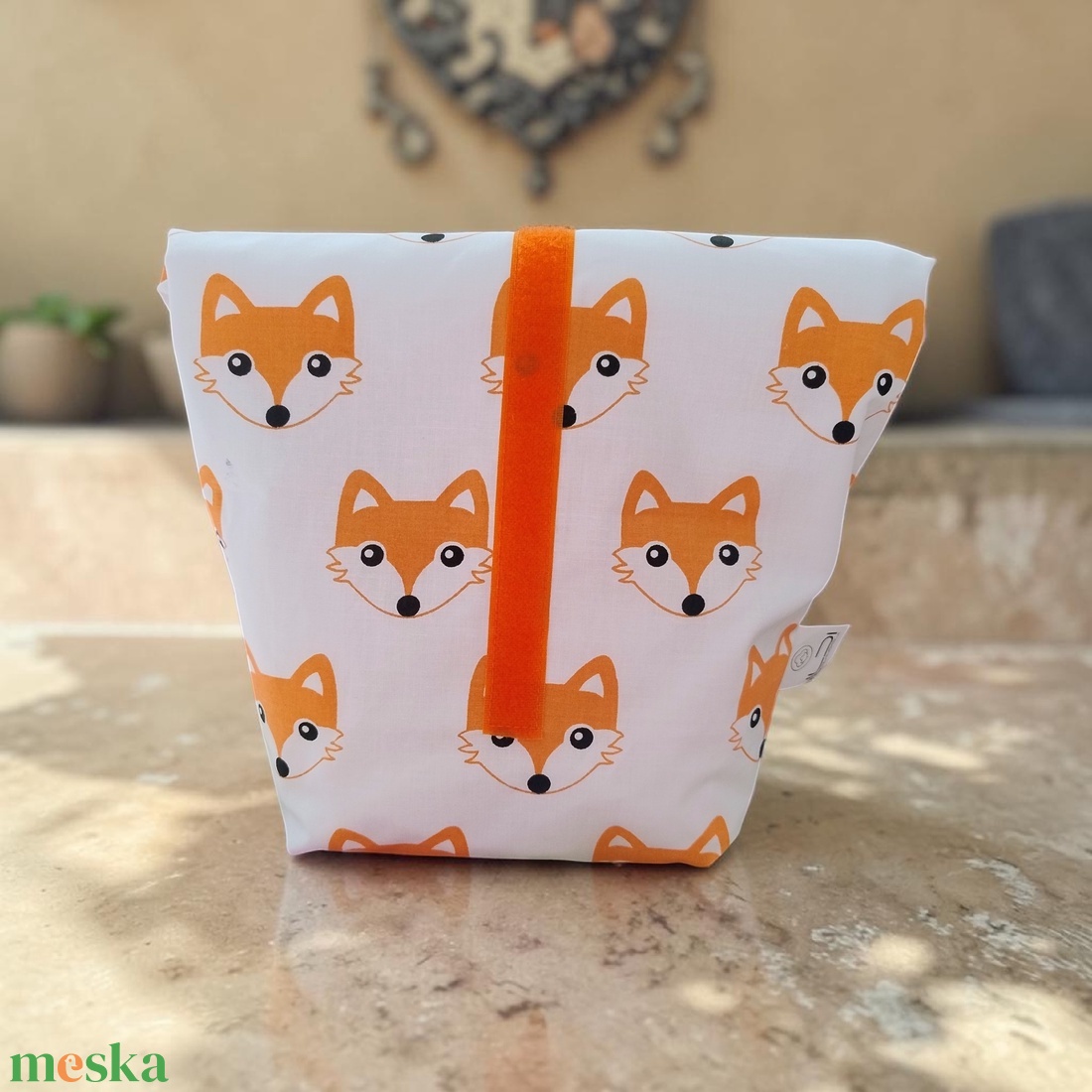 Erdei állatok Uzsonnás zsák, táska - lunch bag - táska & tok - uzsonna- & ebéd tartó - ebéd tasak, doboz - Meska.hu