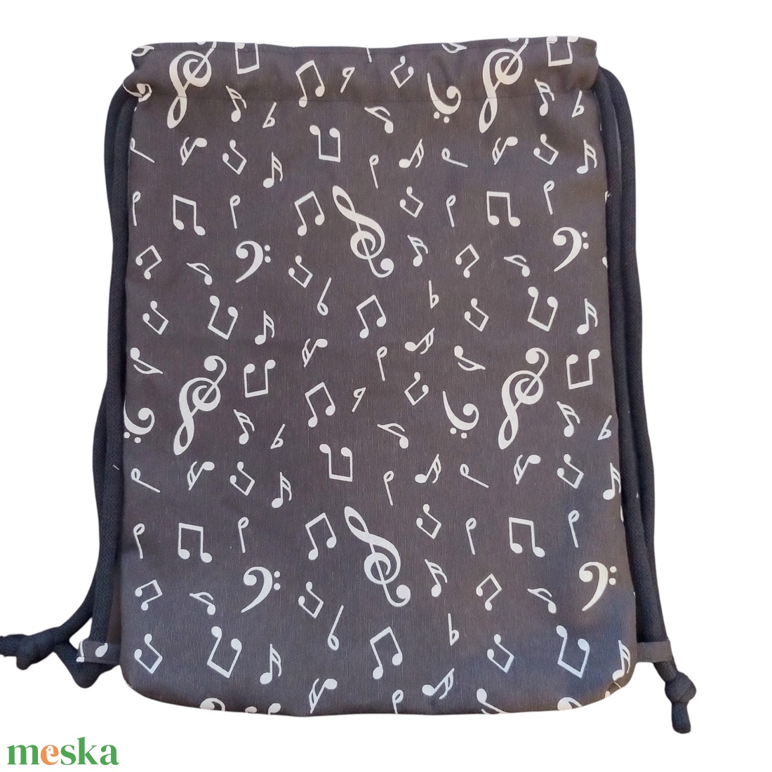 Hangjegyek mintás gymbag - tornazsák - táska & tok - hátizsák - tornazsák, gymbag - Meska.hu