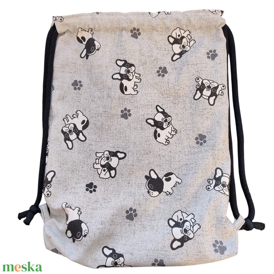 Bulldogos mintás gymbag - tornazsák - táska & tok - hátizsák - tornazsák, gymbag - Meska.hu