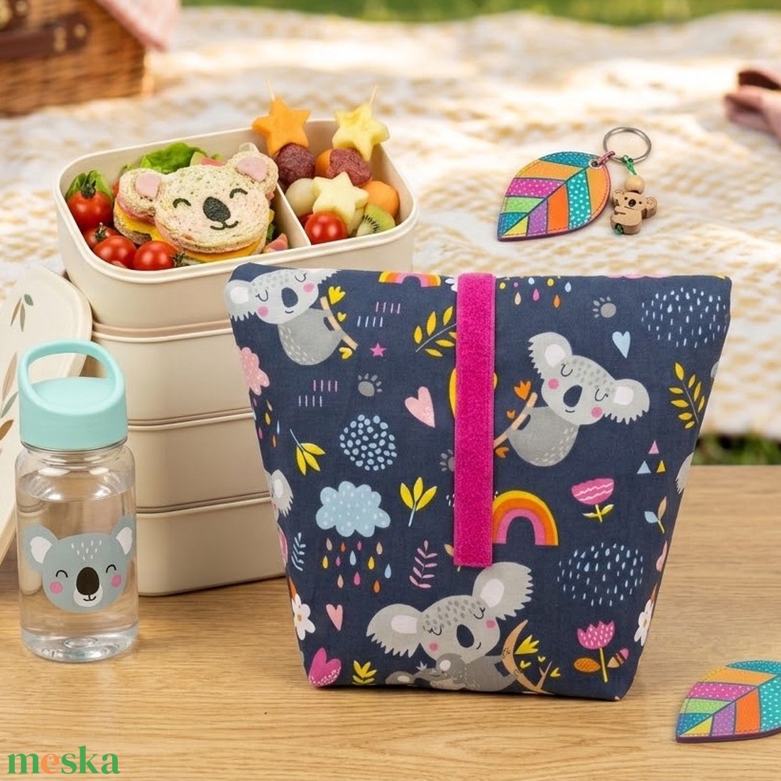 Uzsonnás zsák, táska - lunch bag - táska & tok - uzsonna- & ebéd tartó - ebéd tasak, doboz - Meska.hu