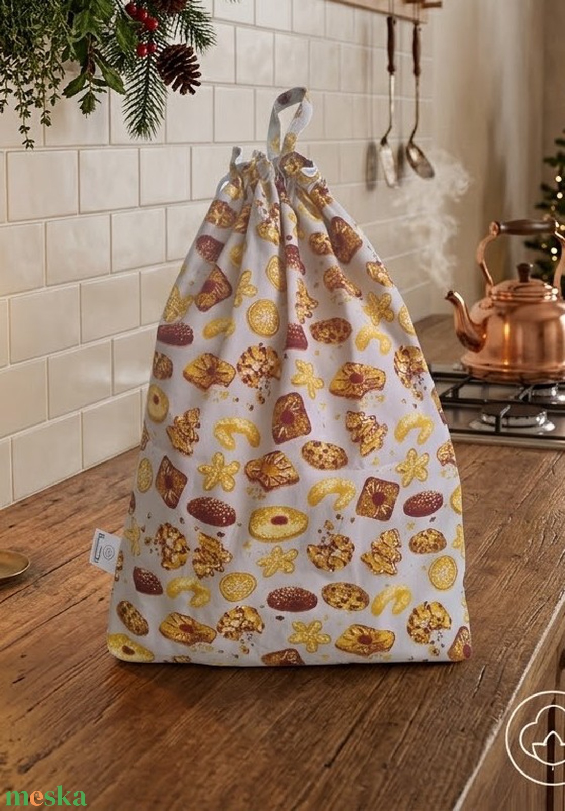 Frissentartó kenyeres zsák, péksütemény zsák - táska & tok - bevásárlás & shopper táska - kenyeres zsák - Meska.hu