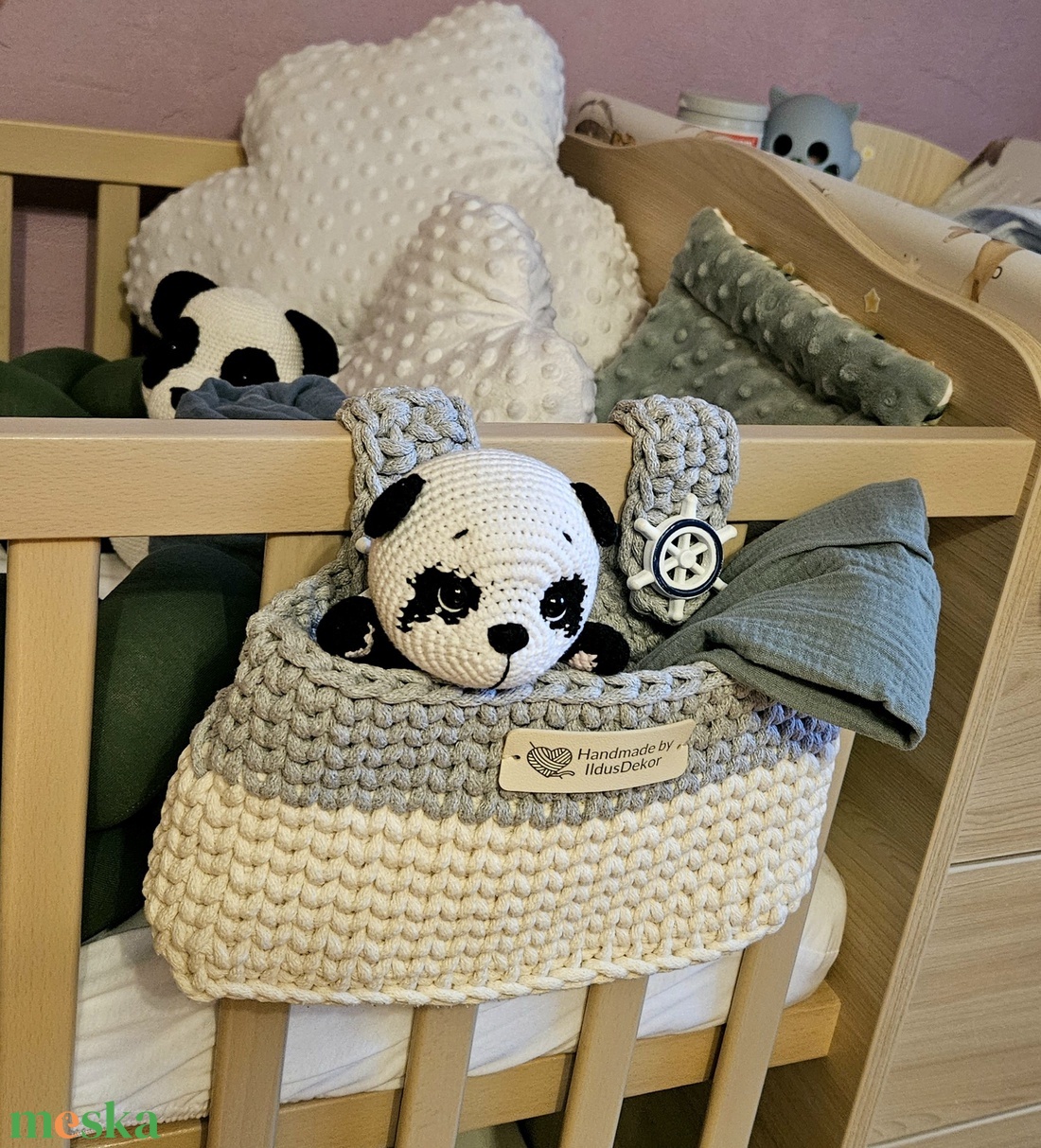 Babaváró szett - baba - mama - pelenkázó, babafürdető kellékek - pelenkázó neszeszer, pelenkatartó - Meska.hu