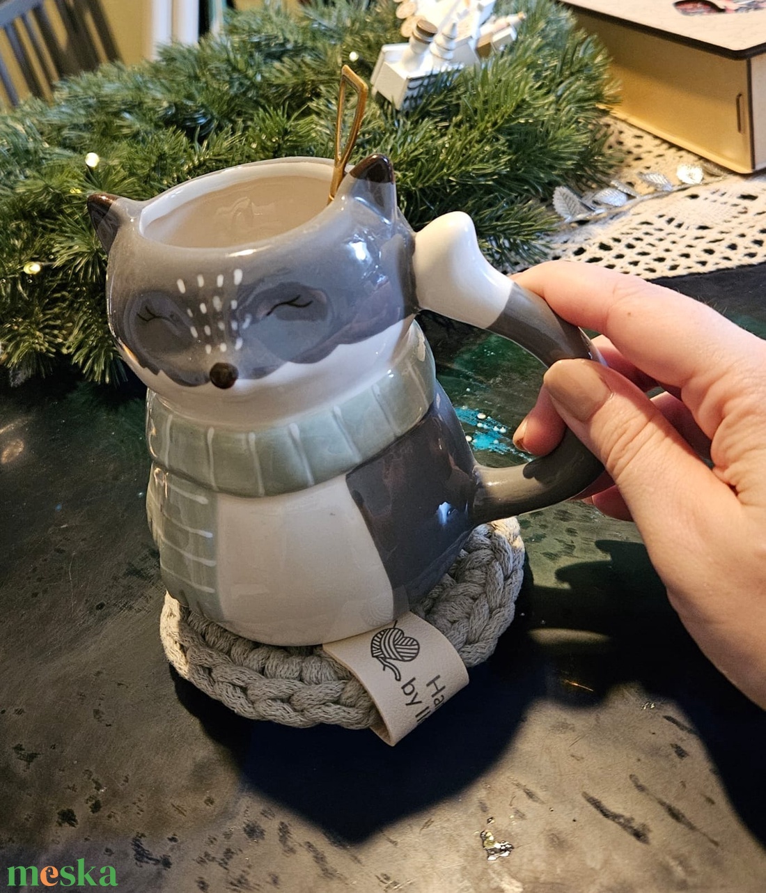 Horgolt poháralátét - otthon & életmód - konyhafelszerelés, tálalás - tálalás - tányér- és poháralátét - Meska.hu