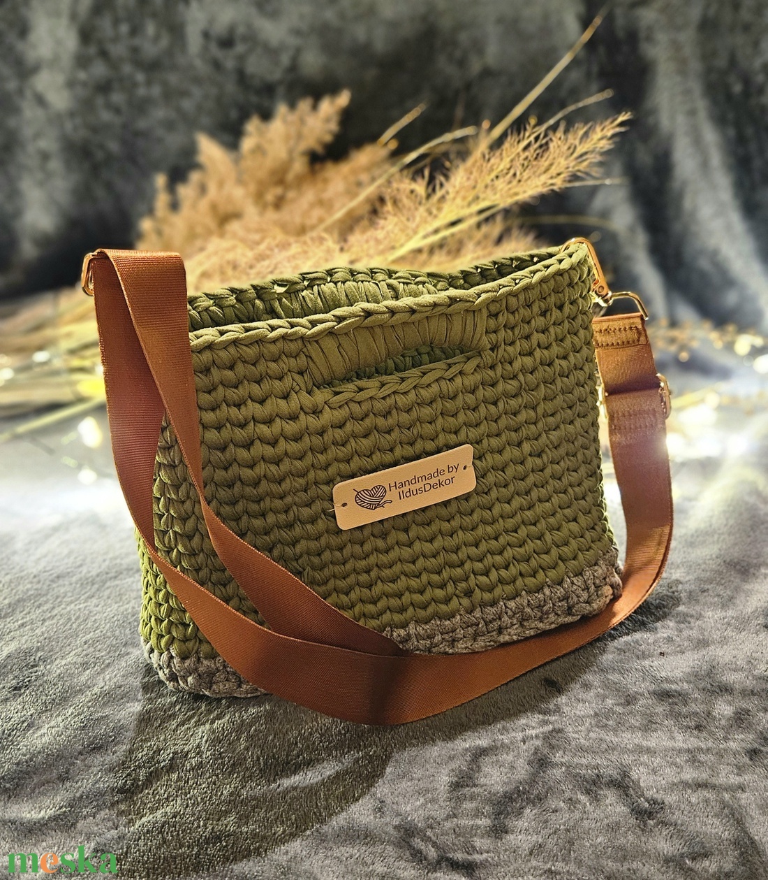 Horgolt Női táska  - táska & tok - pénztárca & más tok - pénztárca - női pénztárca - Meska.hu