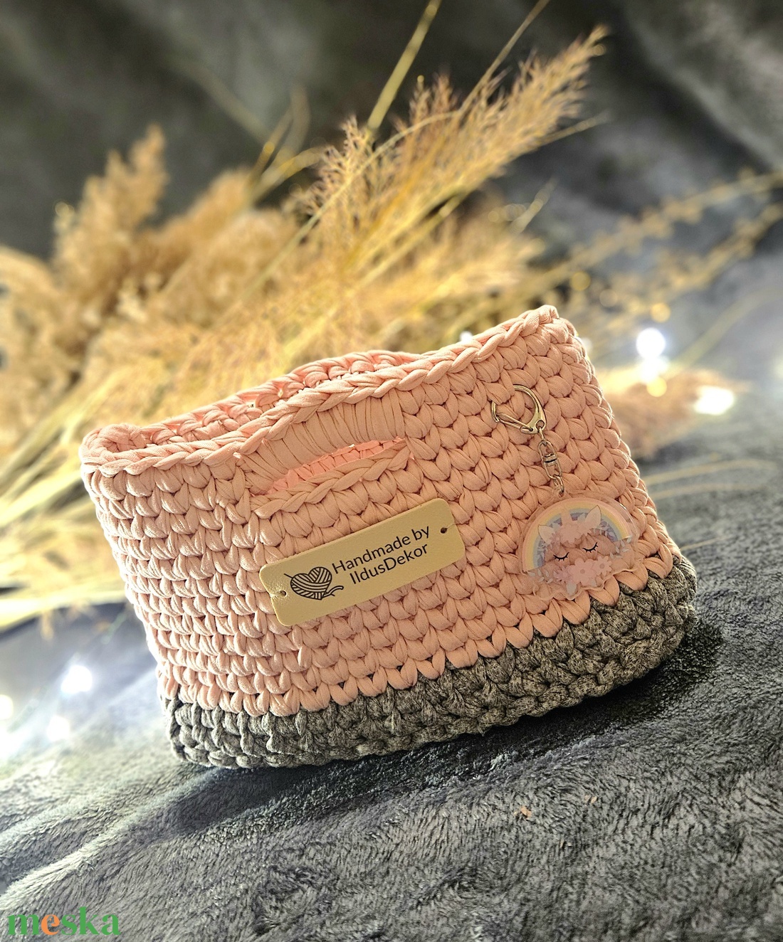 Horgolt kislány táska �� - táska & tok - pénztárca & más tok - pénztárca - gyerek pénztárca - Meska.hu