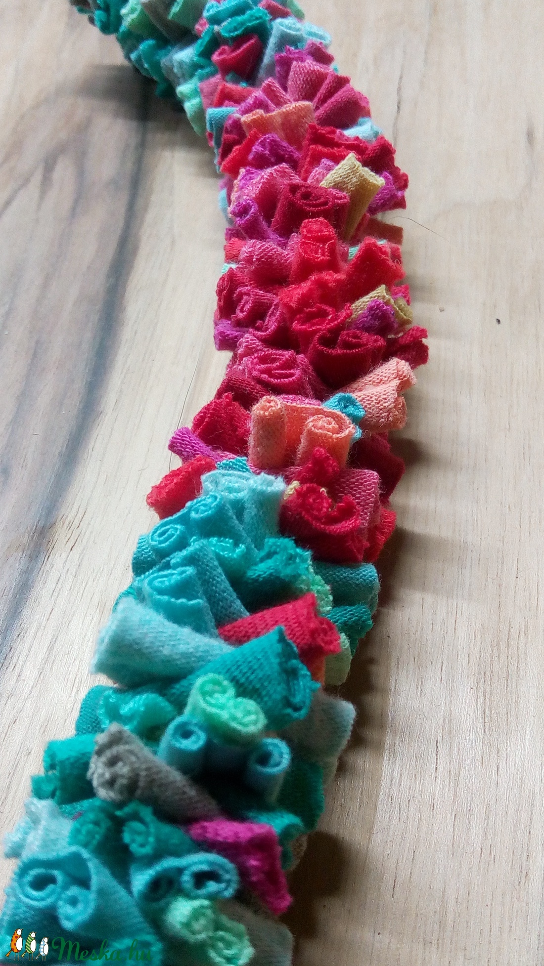 textil nyaklánc - ékszer - nyaklánc - statement nyaklánc - Meska.hu