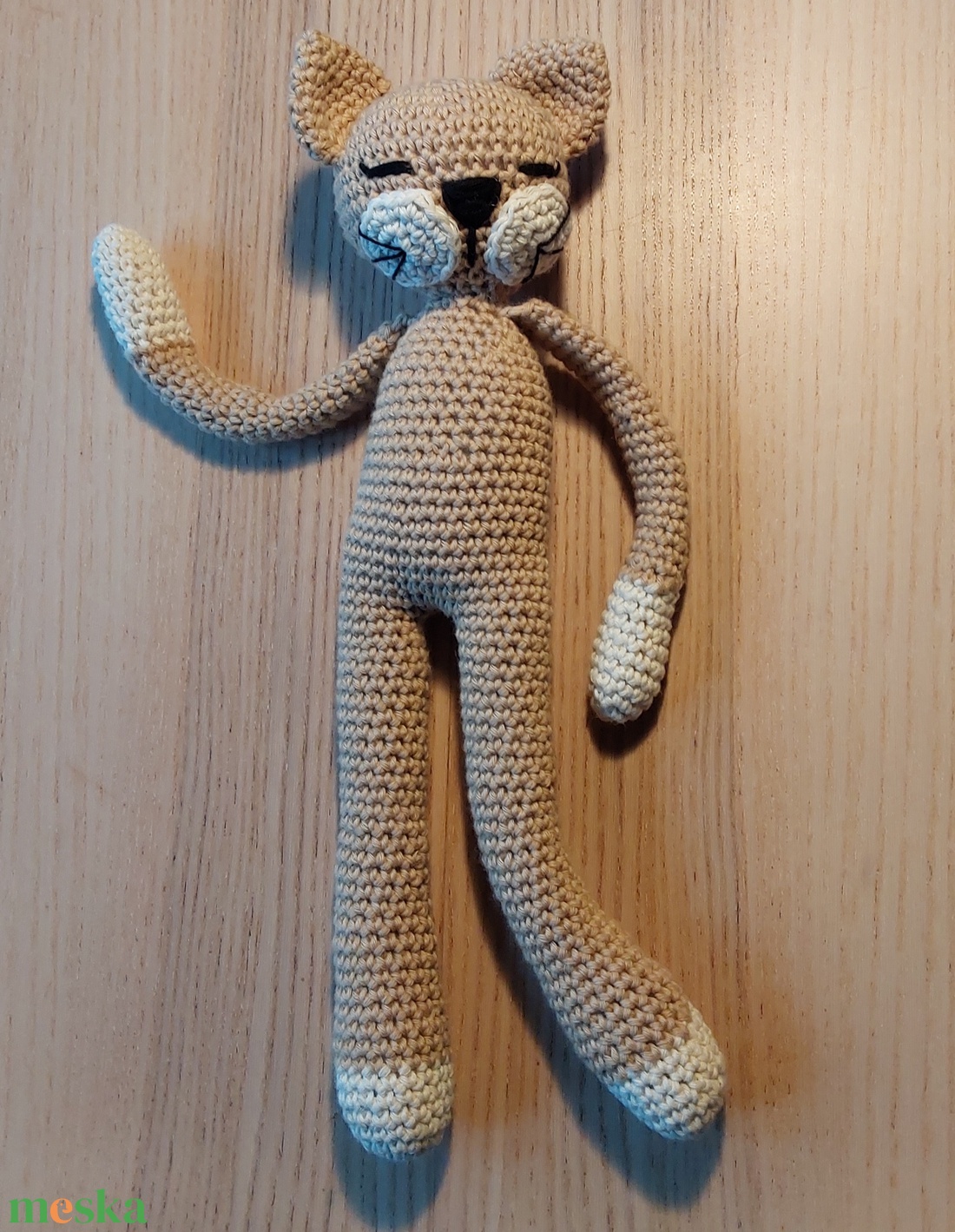 Horgolt  cica - játék & sport - plüssállat & játékfigura - cica - Meska.hu