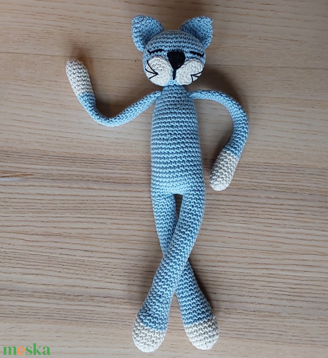 Horgolt  cica - játék & sport - plüssállat & játékfigura - cica - Meska.hu