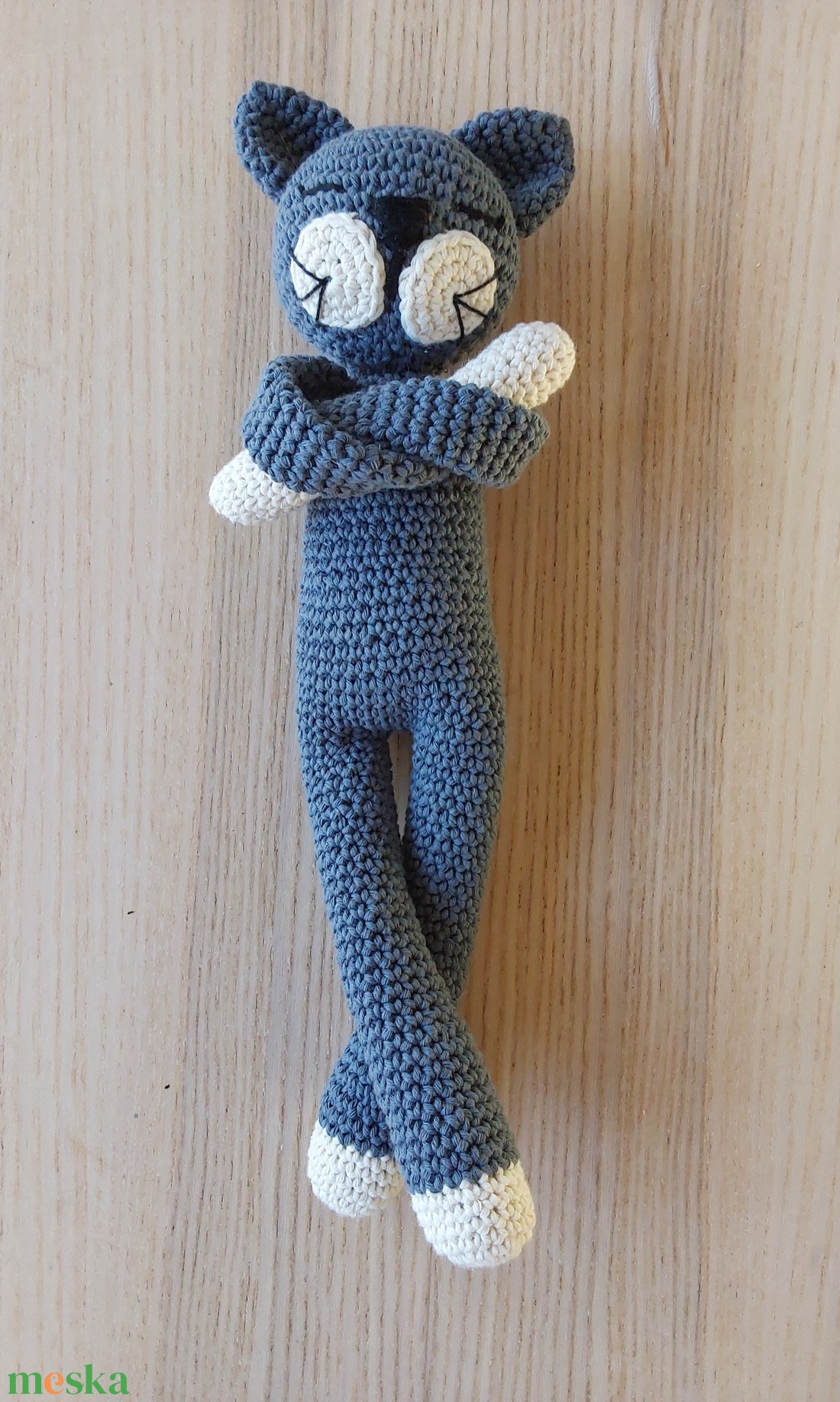 Horgolt  cica - játék & sport - plüssállat & játékfigura - cica - Meska.hu