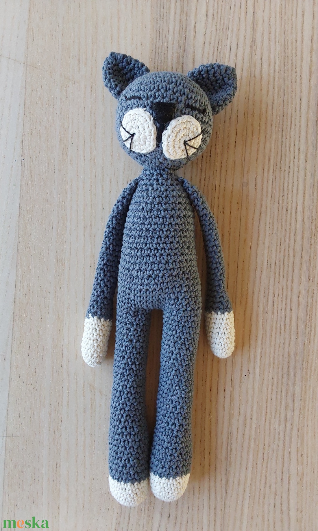 Horgolt  cica - játék & sport - plüssállat & játékfigura - cica - Meska.hu