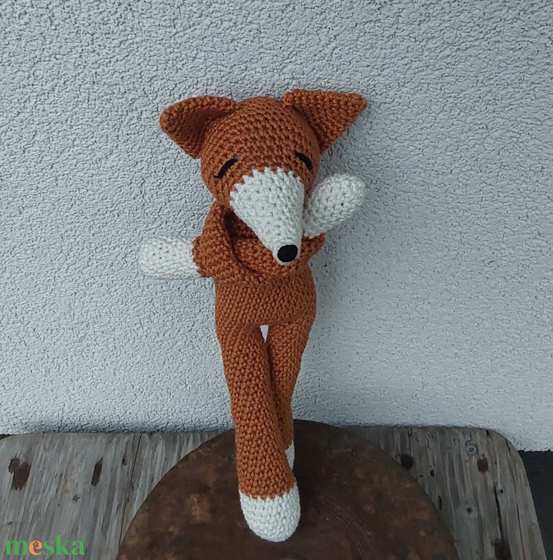 Horgolt  róka - játék & sport - plüssállat & játékfigura - róka - Meska.hu