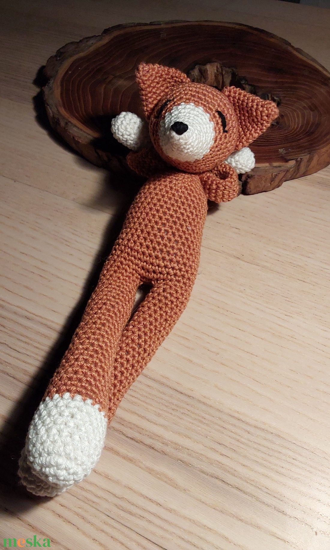 Horgolt  róka - játék & sport - plüssállat & játékfigura - róka - Meska.hu