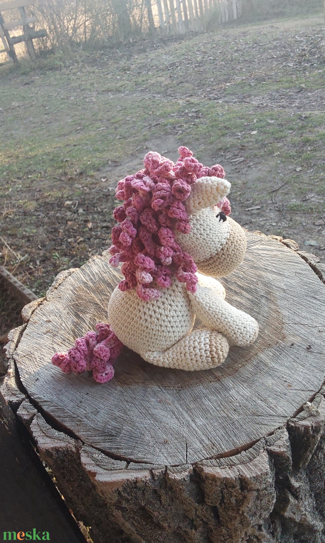 Horgolt póni - játék & sport - plüssállat & játékfigura - ló - Meska.hu