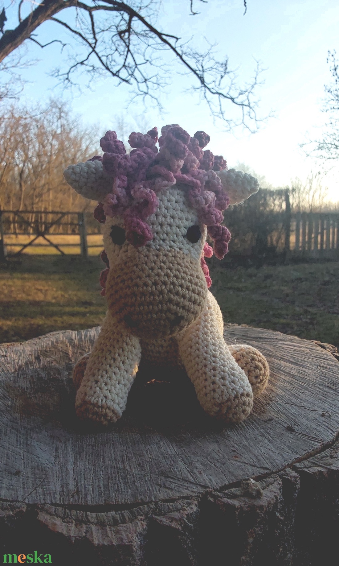 Horgolt póni - játék & sport - plüssállat & játékfigura - ló - Meska.hu