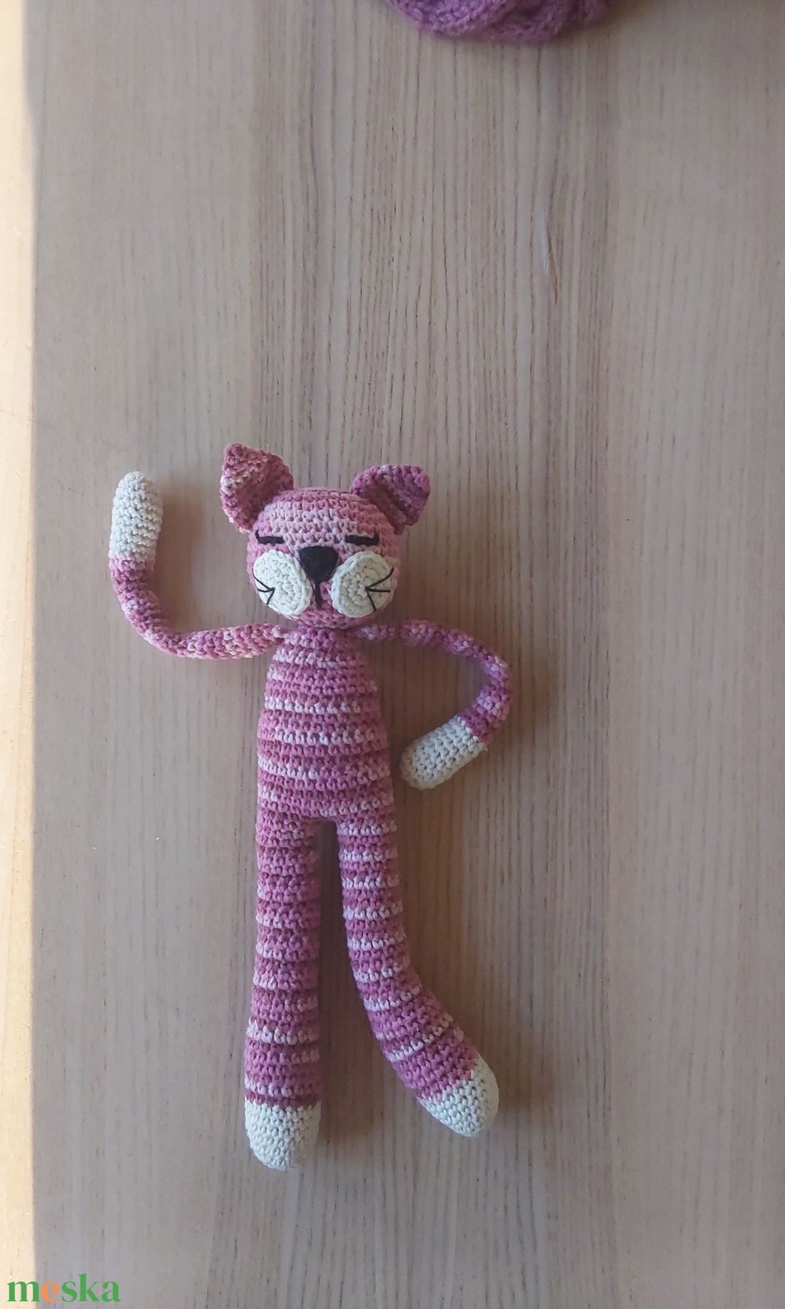 Horgolt  cica - játék & sport - plüssállat & játékfigura - cica - Meska.hu