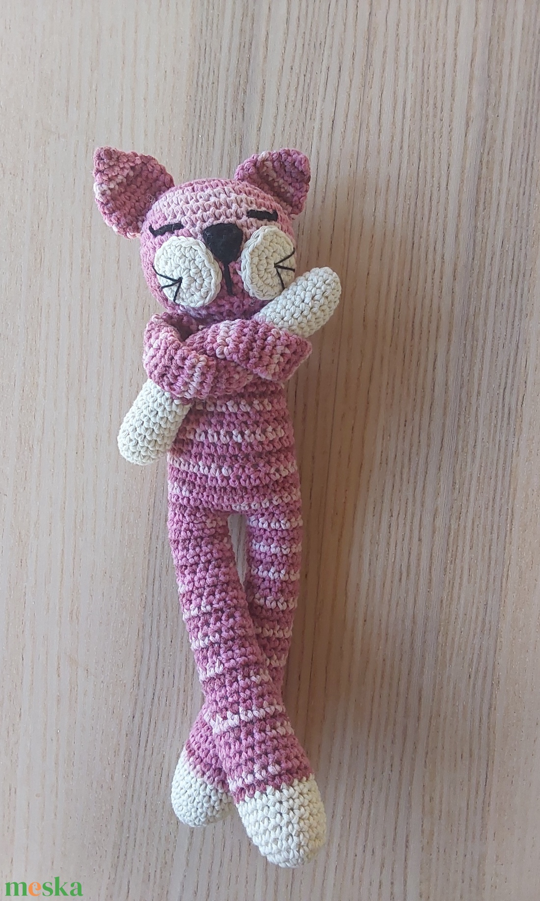 Horgolt  cica - játék & sport - plüssállat & játékfigura - cica - Meska.hu