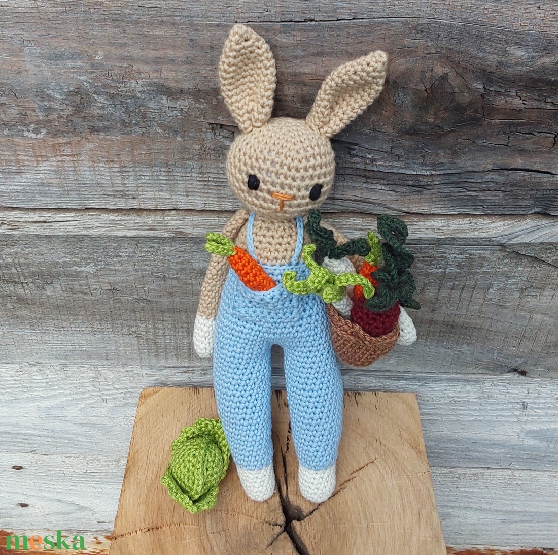 Kertész nyuszi - játék & sport - plüssállat & játékfigura - nyuszi - Meska.hu