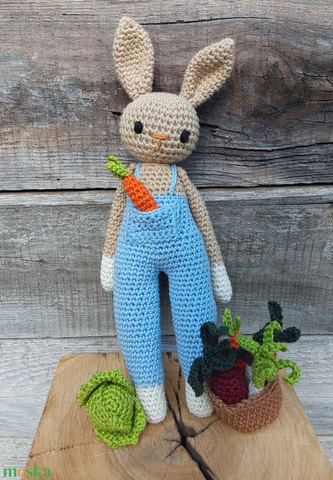 Kertész nyuszi - játék & sport - plüssállat & játékfigura - nyuszi - Meska.hu