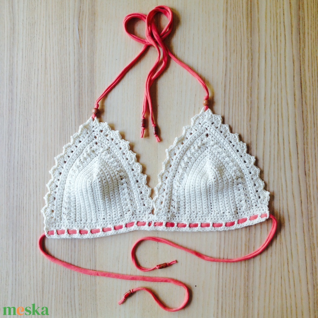 Horgolt top, bikini felsőrész - ruha & divat - női ruha - top - Meska.hu