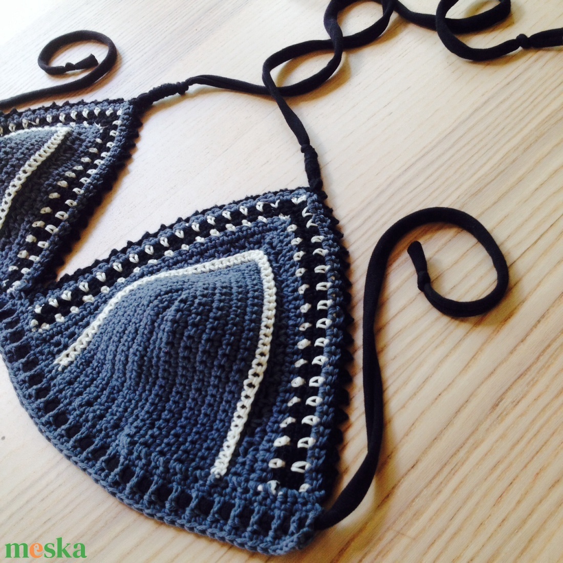 Horgolt top, bikini felsőrész - ruha & divat - női ruha - top - Meska.hu