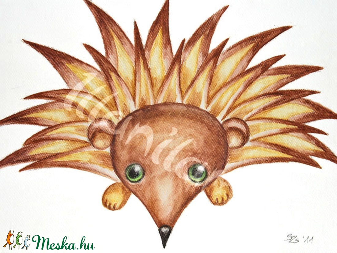 Sünke - rajz - - Meska.hu Sünke - rajz - - Meska.hu