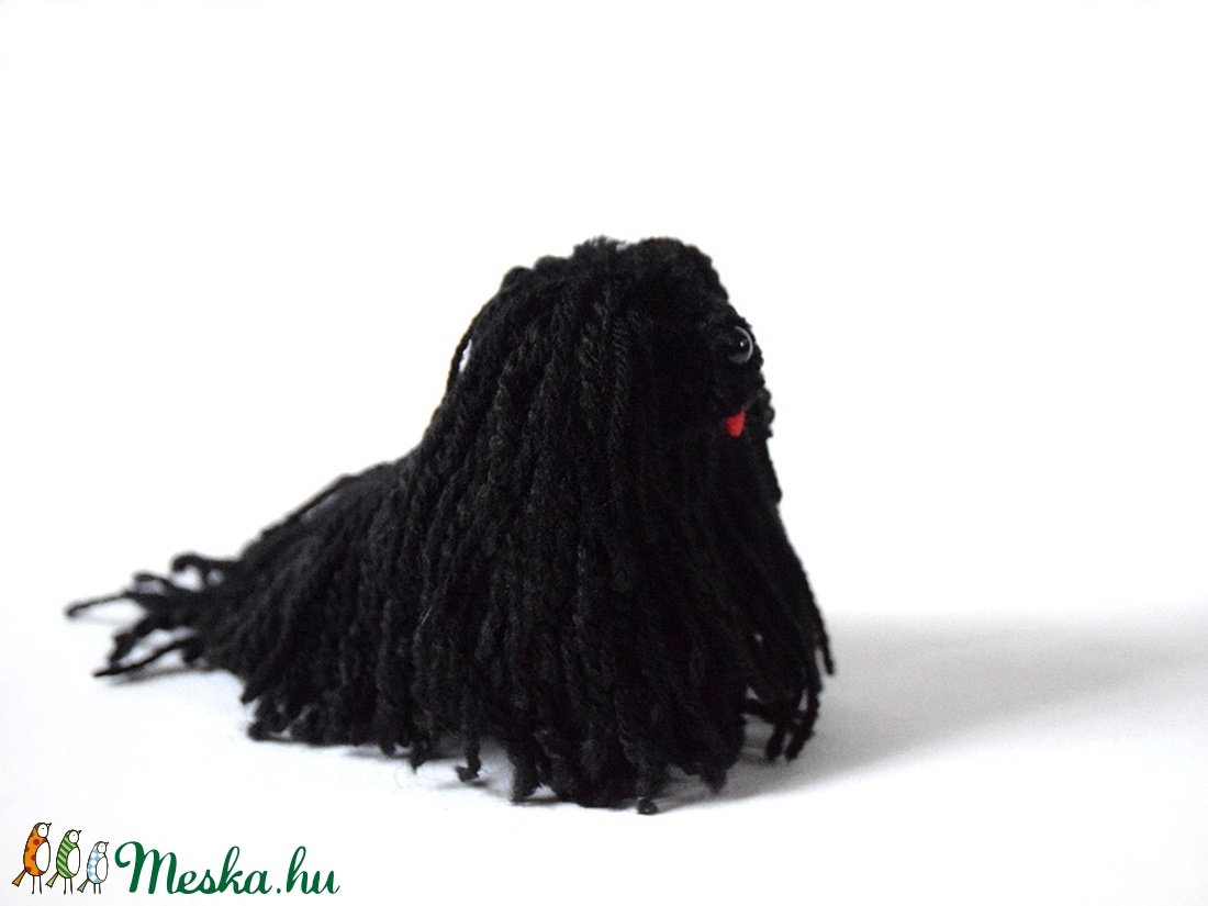 Puli - fekete - 10 cm - - Meska.hu Puli - fekete - 10 cm - - Meska.hu