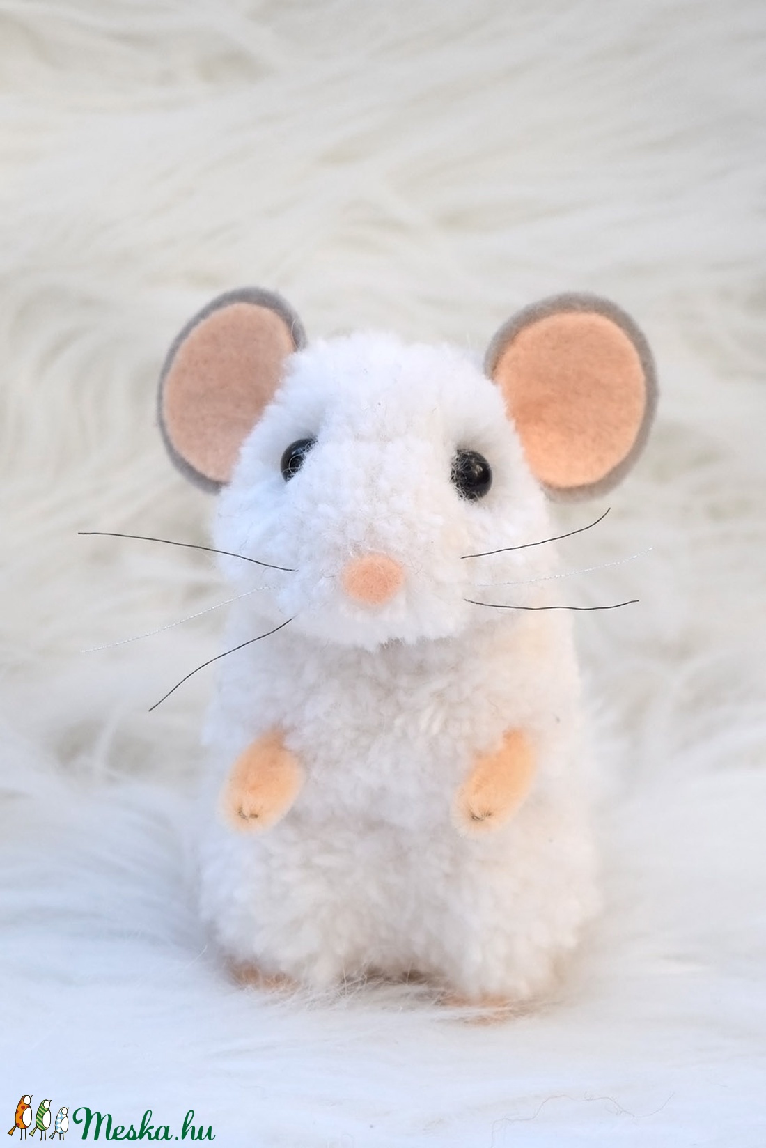 Fehér csincsilla - otthon & életmód - dekoráció - dísztárgy - Meska.hu
