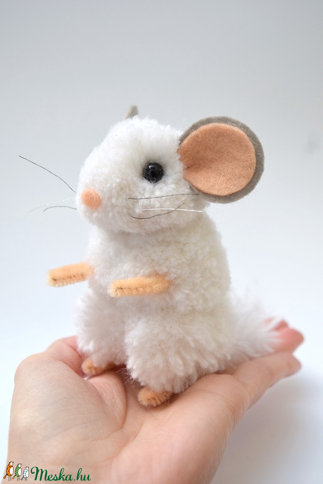 Fehér csincsilla - otthon & életmód - dekoráció - dísztárgy - Meska.hu