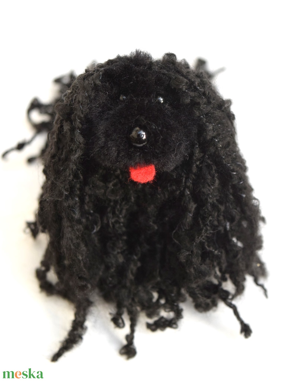 Puli - fekete - 9 cm -  - Meska.hu