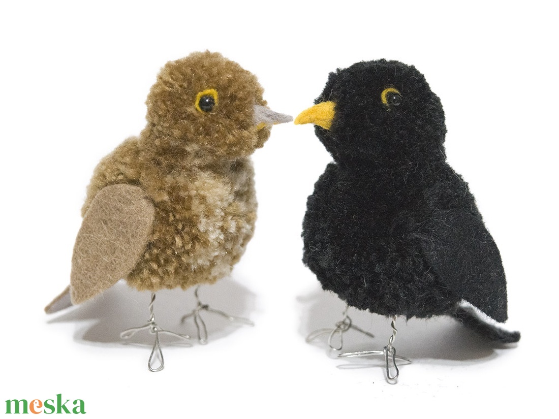 Fekete rigó pár (Turdus merula) - otthon & életmód - dekoráció - dísztárgy - Meska.hu Fekete rigó pár (Turdus merula) - otthon & életmód - dekoráció - dísztárgy - Meska.hu