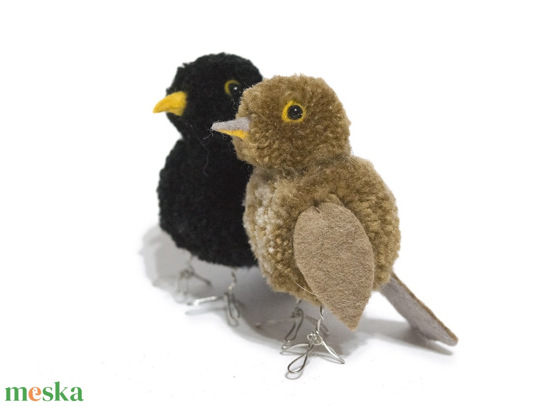 Fekete rigó pár (Turdus merula) - otthon & életmód - dekoráció - dísztárgy - Meska.hu Fekete rigó pár (Turdus merula) - otthon & életmód - dekoráció - dísztárgy - Meska.hu