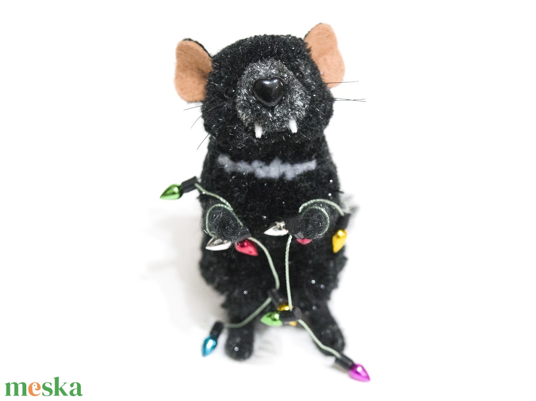 Erszényes ördög fényfüzérrel - otthon & életmód - dekoráció - dísztárgy - Meska.hu