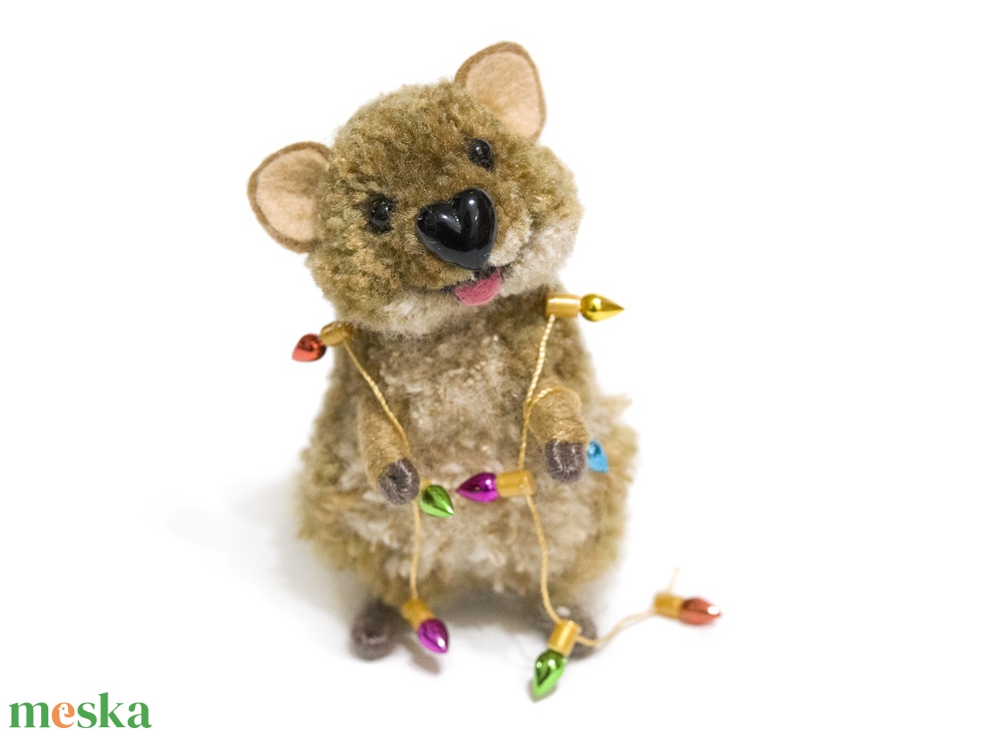 Quokka fényfüzérrel - otthon & életmód - dekoráció - dísztárgy - Meska.hu