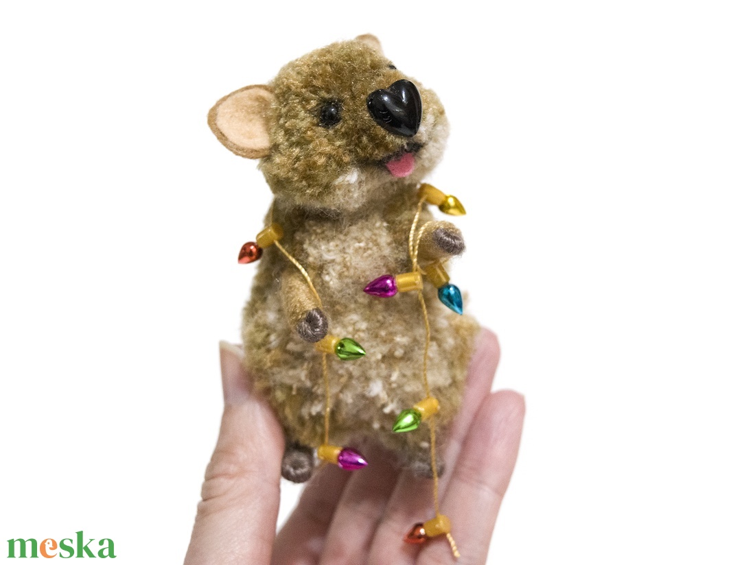 Quokka fényfüzérrel - otthon & életmód - dekoráció - dísztárgy - Meska.hu