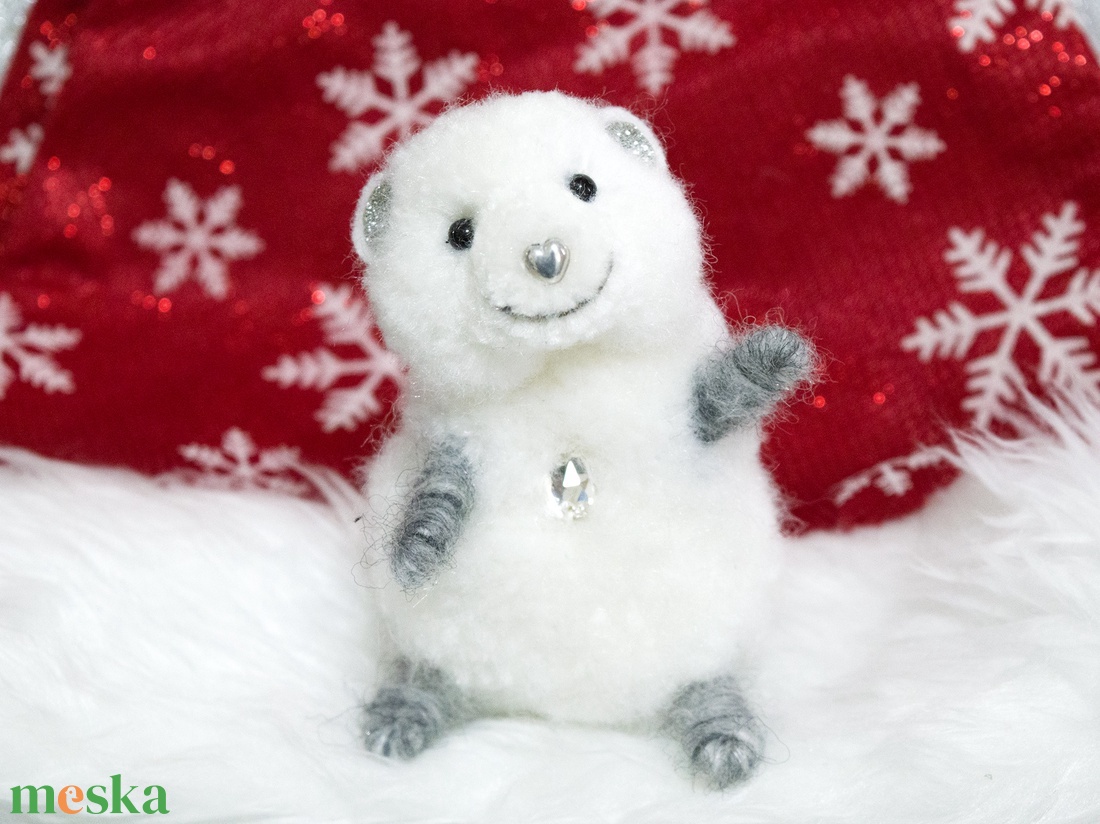 Kristálymaci - ezüst - otthon & életmód - dekoráció - dísztárgy - Meska.hu