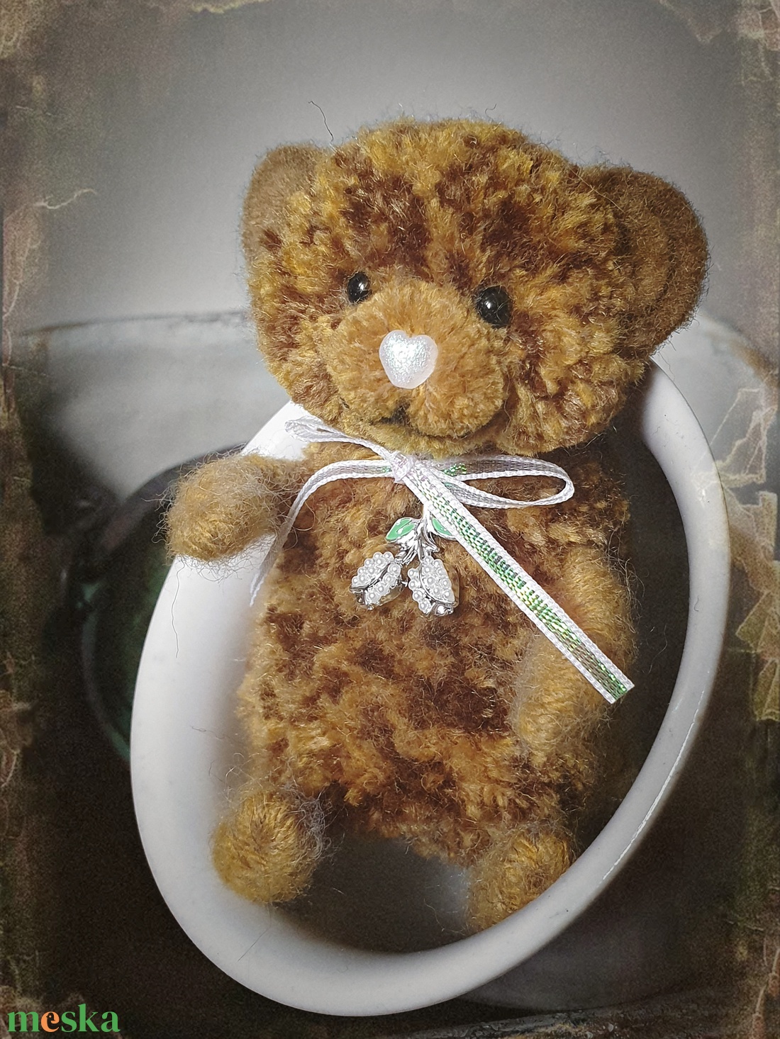 Pom - Teddy maci - Irizke - otthon & életmód - dekoráció - dekoratív figurák és szobrok - Meska.hu
