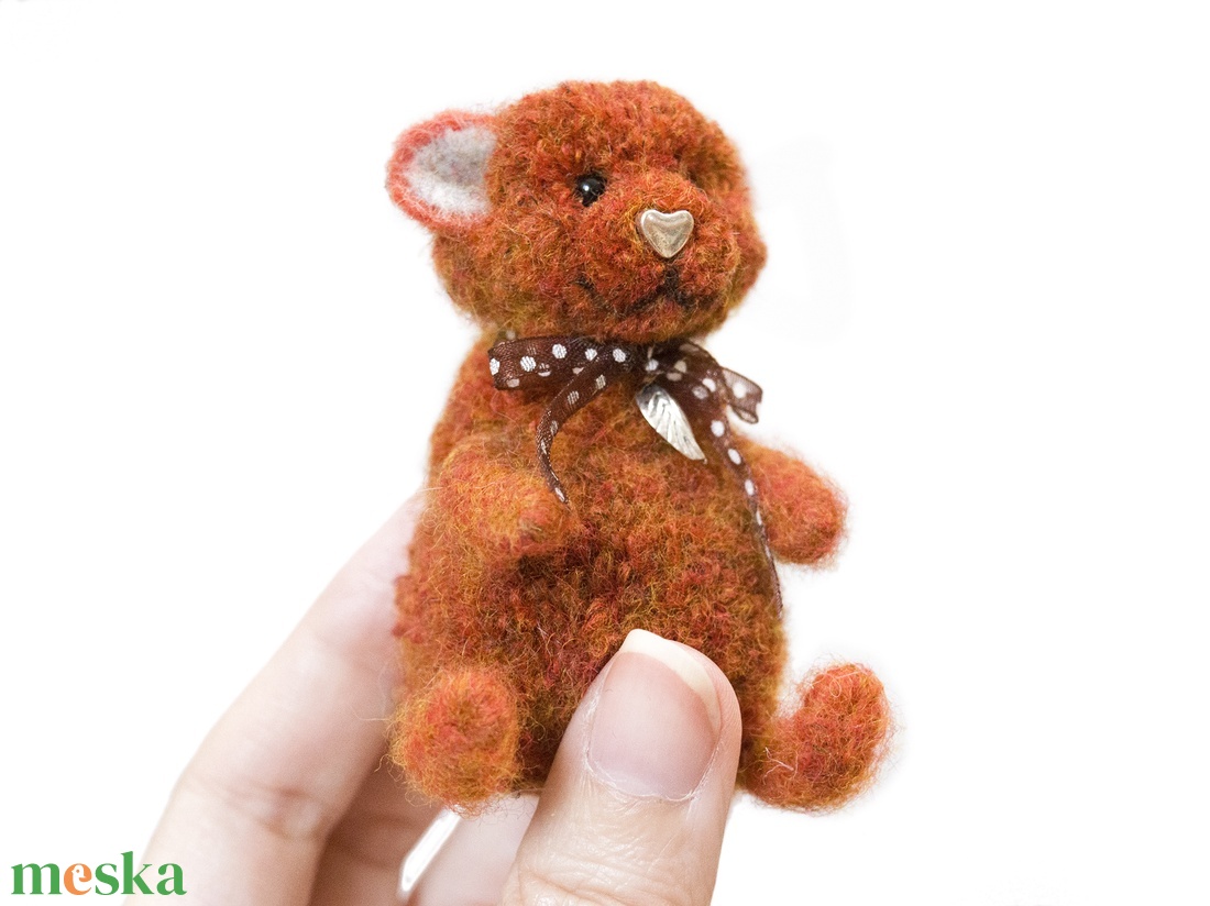 Pom - Teddy maci - Ezüst Kislevél - otthon & életmód - dekoráció - dekoratív figurák és szobrok - Meska.hu