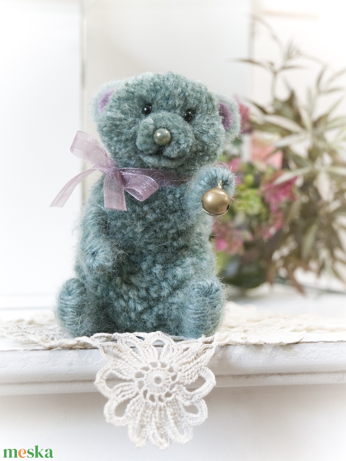 Pom - Teddy maci - A Csengettyűs - otthon & életmód - dekoráció - dekoratív figurák és szobrok - Meska.hu