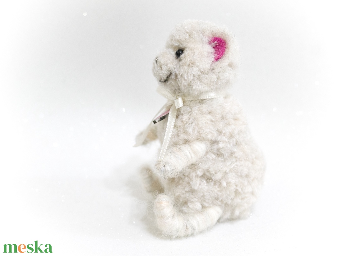Pom - Teddy maci - Pink Levélke - otthon & életmód - dekoráció - dekoratív figurák és szobrok - Meska.hu