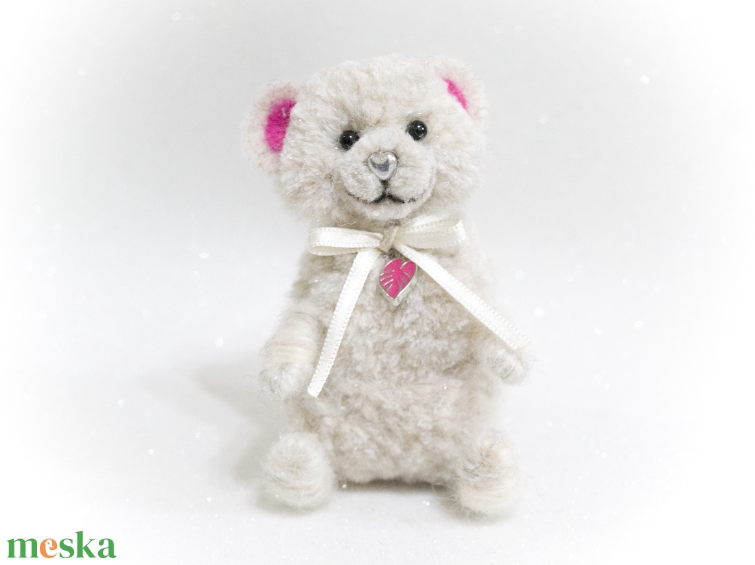 Pom - Teddy maci - Pink Levélke - otthon & életmód - dekoráció - dekoratív figurák és szobrok - Meska.hu