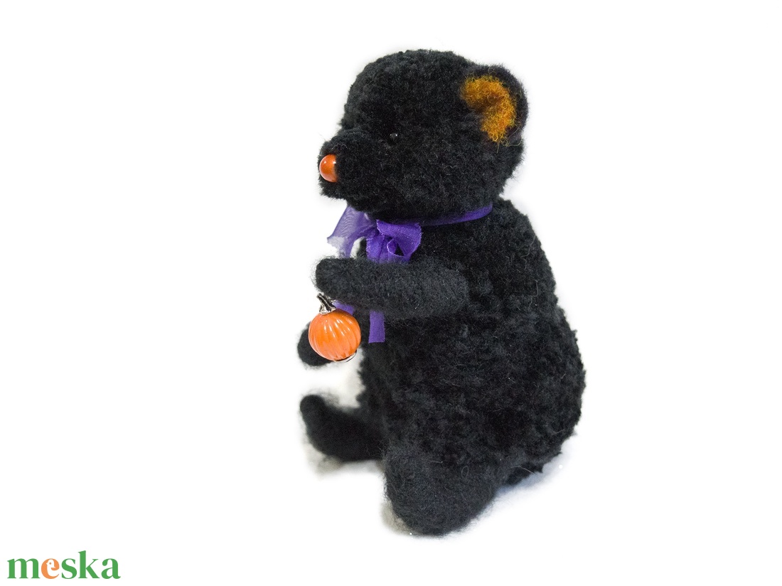 Pom - Teddy Halloween maci és a Tök - otthon & életmód - dekoráció - halloween - halloweeni figurák - Meska.hu