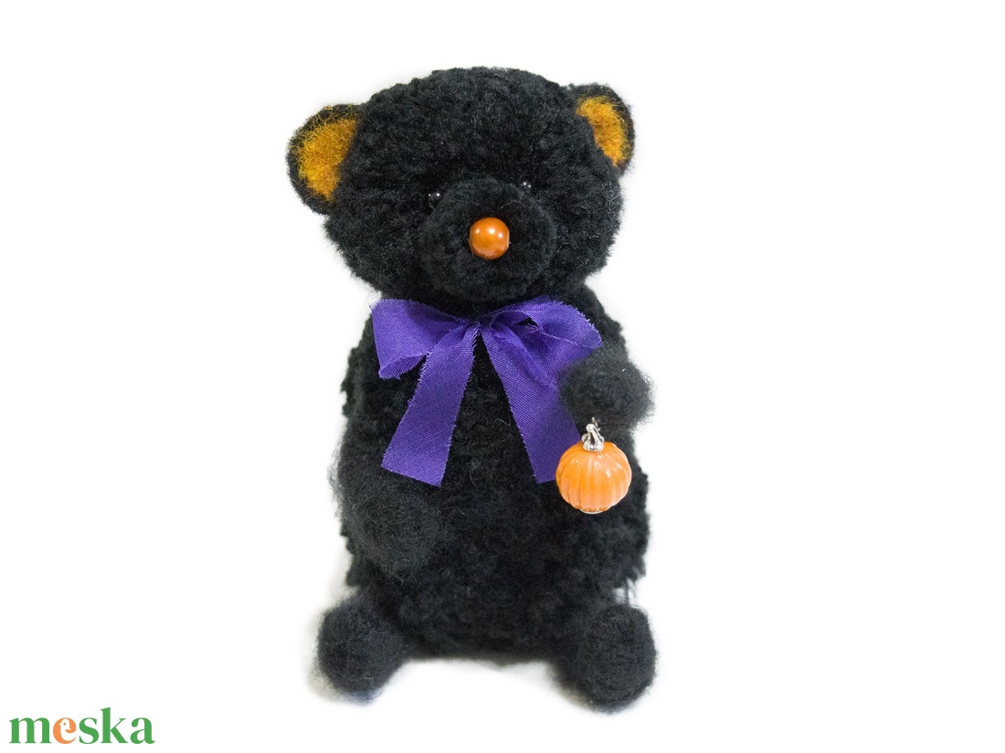 Pom - Teddy Halloween maci és a Tök - otthon & életmód - dekoráció - halloween - halloweeni figurák - Meska.hu