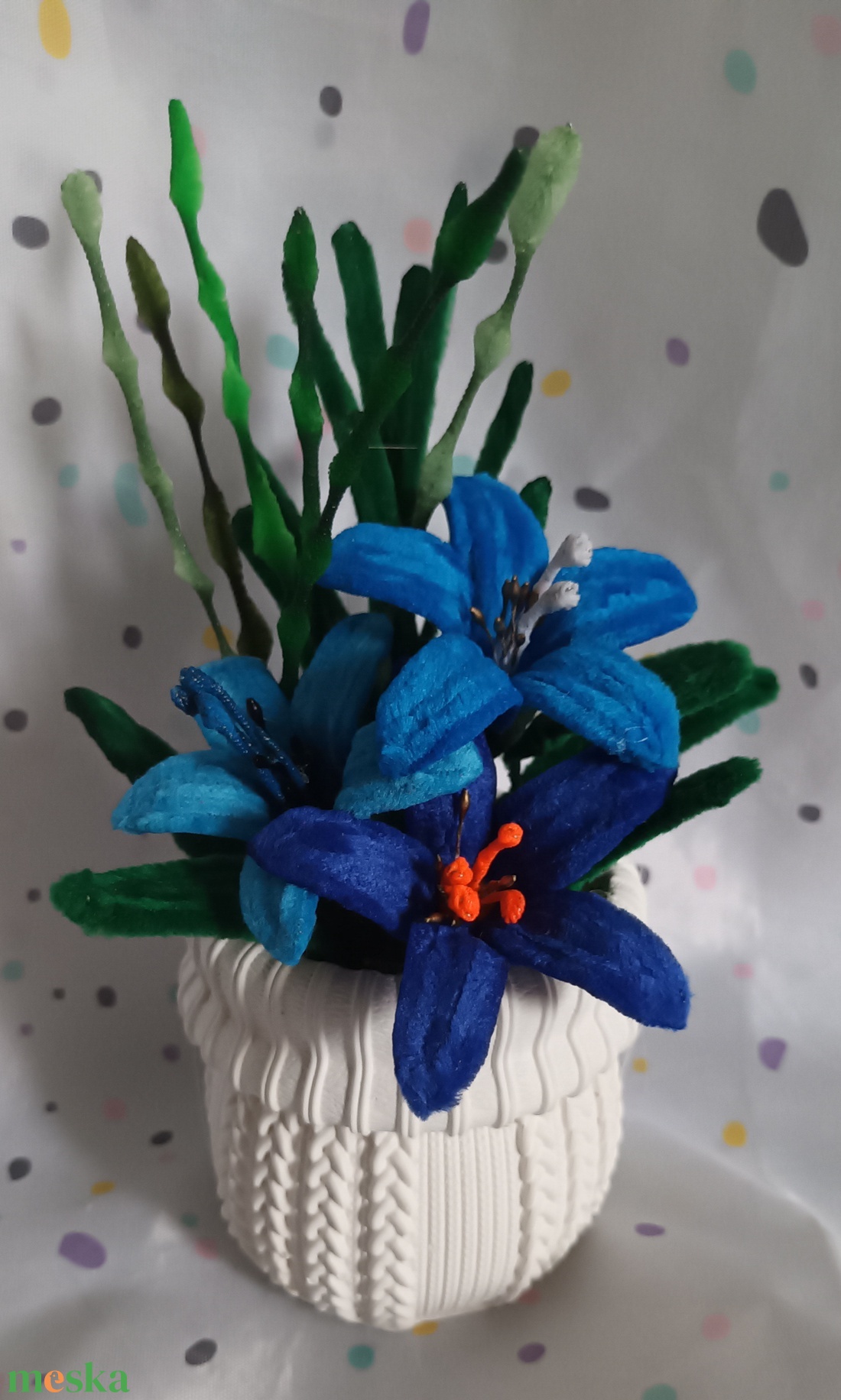 Zsenília csokor - otthon & életmód - virágdekoráció - virágok - virágcsokor - Meska.hu