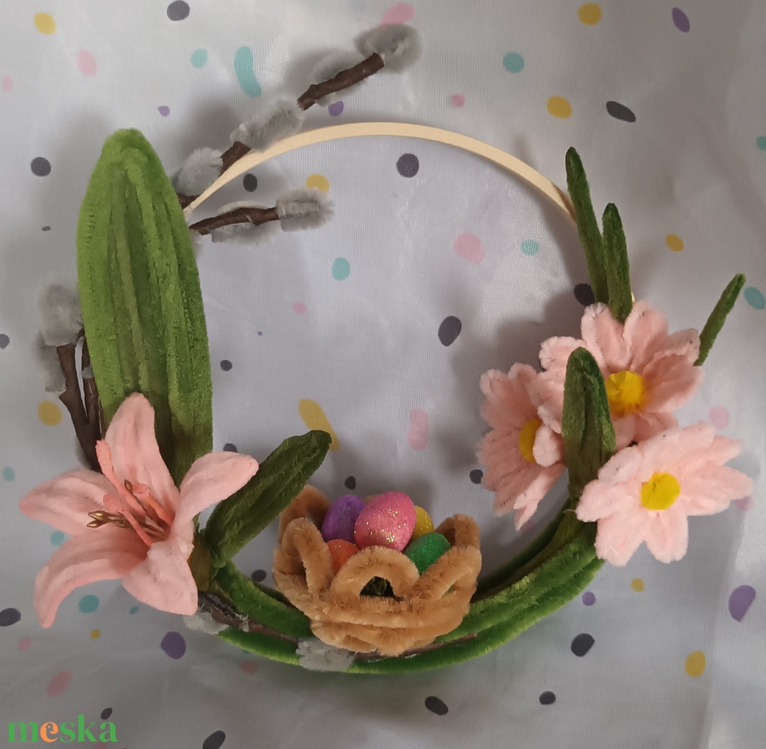 Húsvéti ajtódísz, kopogtató - ünnepi díszek, dekorációk - húsvéti díszek és dekorációk - húsvéti ajtódísz, kopogtató - Meska.hu