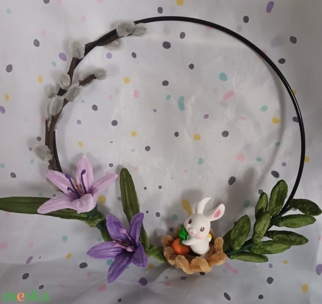 Húsvéti ajtódísz, kopogtató - ünnepi díszek, dekorációk - húsvéti díszek és dekorációk - húsvéti ajtódísz, kopogtató - Meska.hu