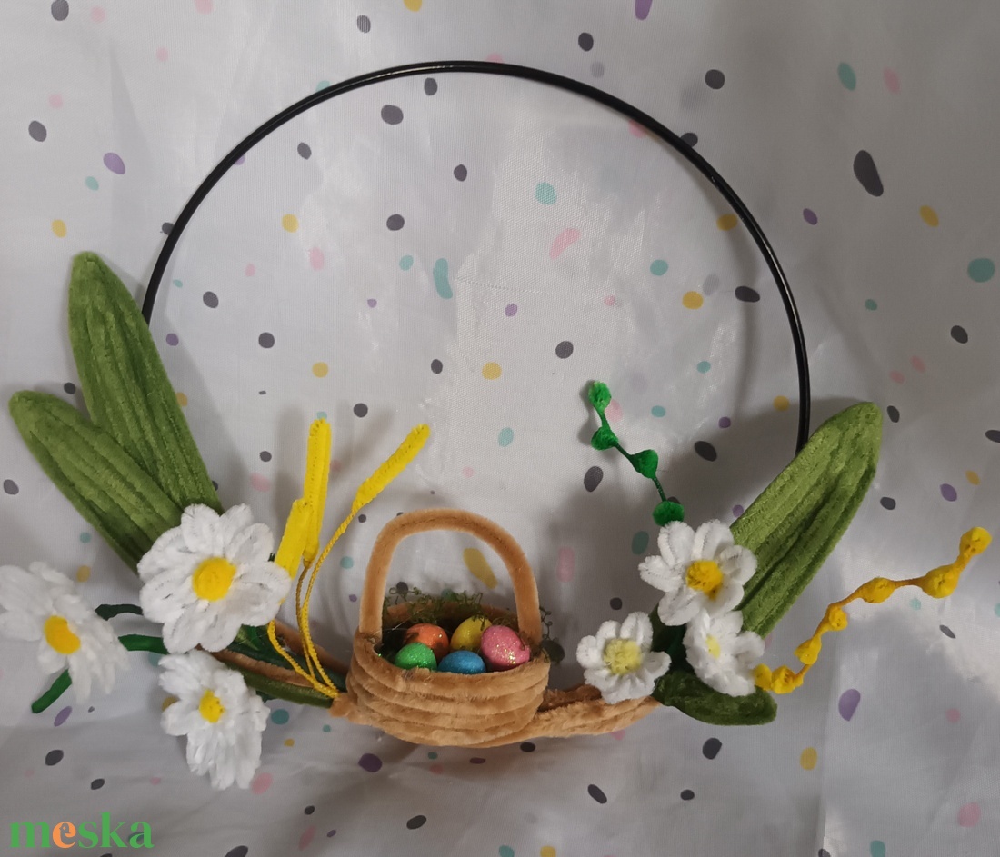 Húsvéti ajtódísz, kopogtató - ünnepi díszek, dekorációk - húsvéti díszek és dekorációk - húsvéti ajtódísz, kopogtató - Meska.hu