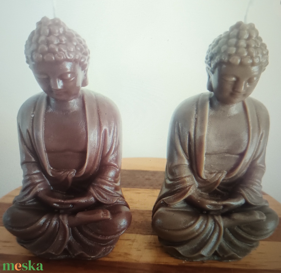Buddha szójagyertya - otthon & életmód - vallás - temetkezési tárgy - temetői gyertyák, mécsesek - Meska.hu