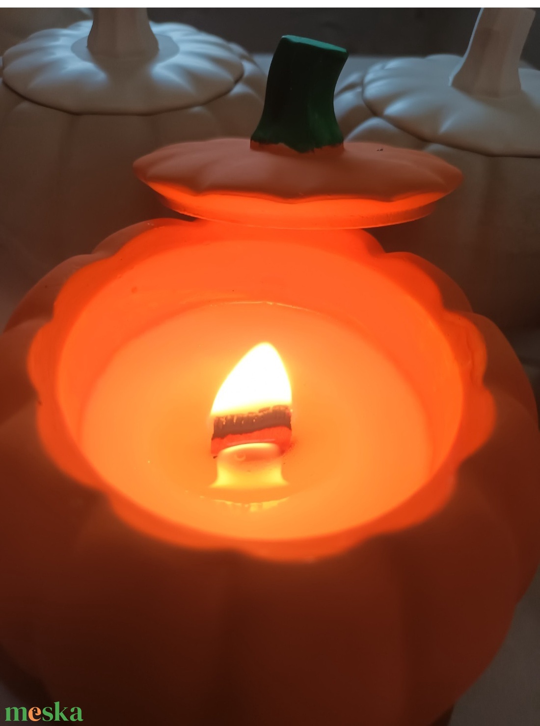Pumpkin spice - karácsony - karácsonyi lakásdekoráció - karácsonyi illatgyertya, mécses - Meska.hu