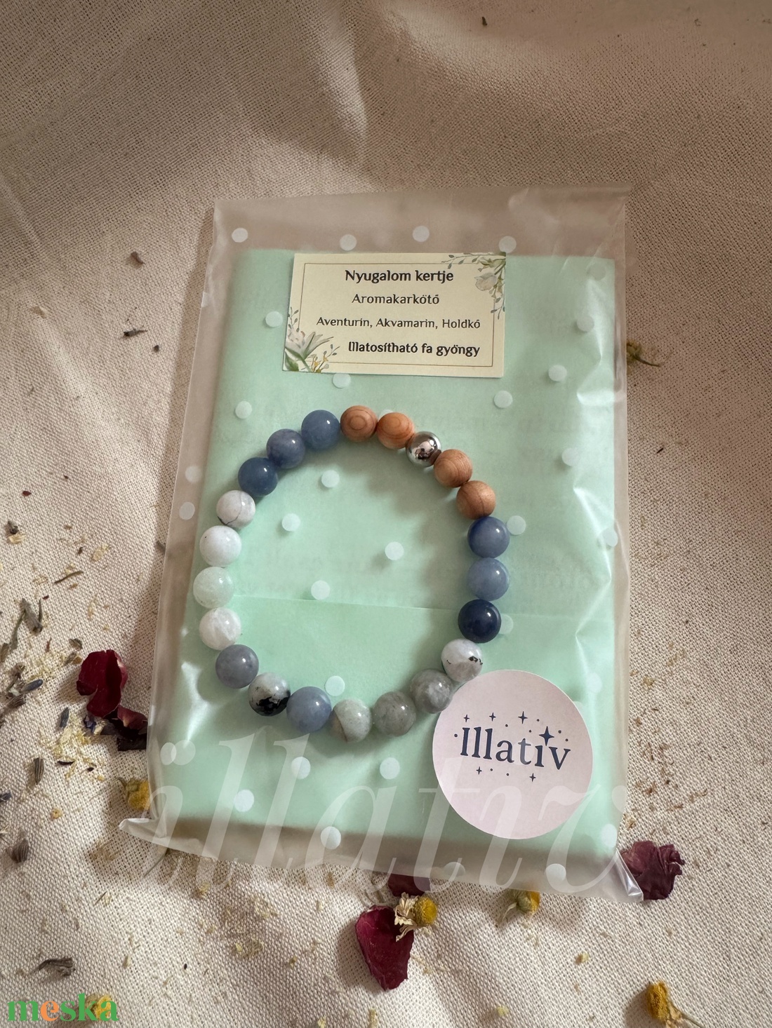 Aroma karkötő - nyugalom kertje - ékszer - karkötő - ásványkarkötő - Meska.hu Aroma karkötő - nyugalom kertje - ékszer - karkötő - ásványkarkötő - Meska.hu